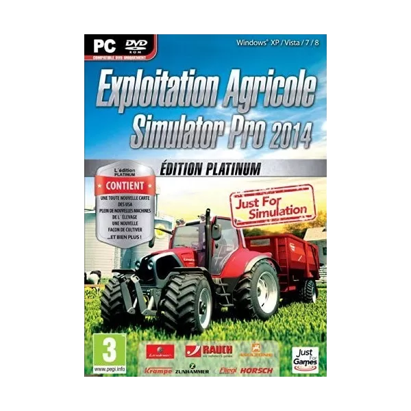 Exploitation Agricole Pro Simulator 2014 - édition platinum PC