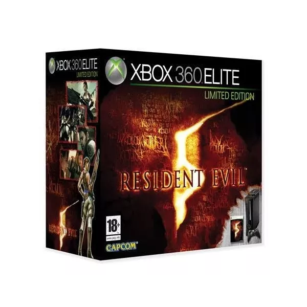 Console Xbox 360 Elite Noire 120 Go + Resident Evil 5