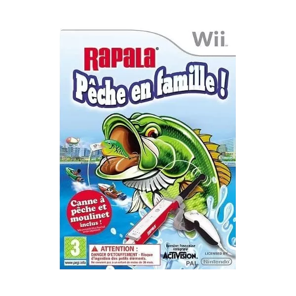 Rapala : Partie de pêche en famille + Canne a pêche Wii