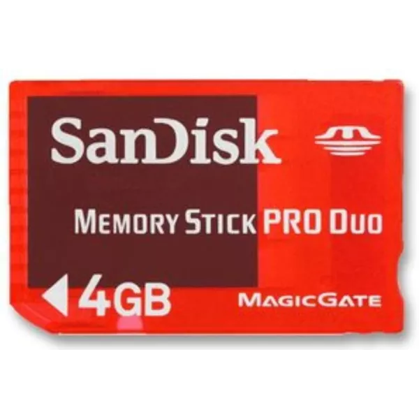 Memory Stick Pro duo 4 go sandisk