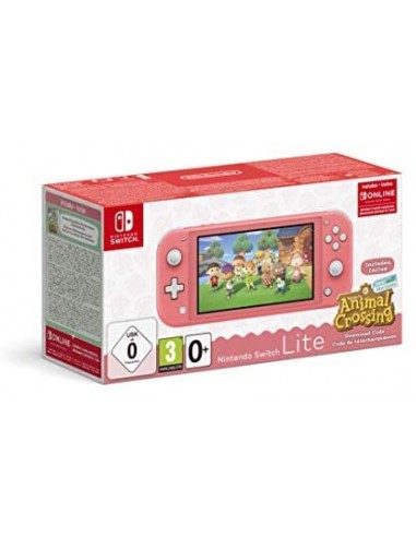Console Nintendo Switch Lite Corail + Animal Crossing : New Horizon + 3 mois dabonnement Nintendo Switch Online