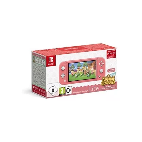 Console Nintendo Switch Lite Corail + Animal Crossing : New Horizon + 3 mois dabonnement Nintendo Switch Online