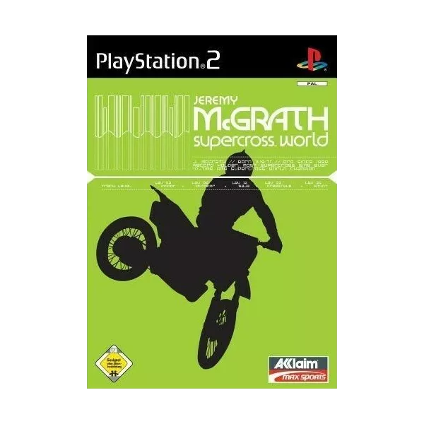 Jeremy McGrath Supercross World Playstation 2 PS2