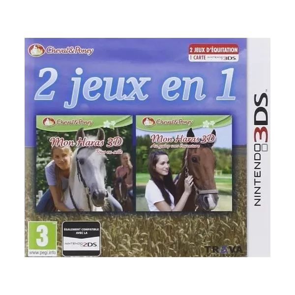 Mon Haras 3D - tous en selle + Mon Haras 3D - au galop vers l'aventure Nintendo 3DS