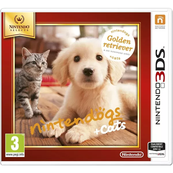 Nintendogs + cats Golden Retriever & ses nouveaux amis - Nintendo Selects 3DS