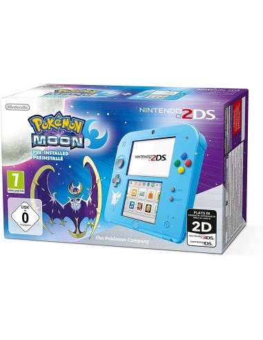 Console Nintendo 2DS : bleu + Pokemon Lune Preinstalle - edition speciale
