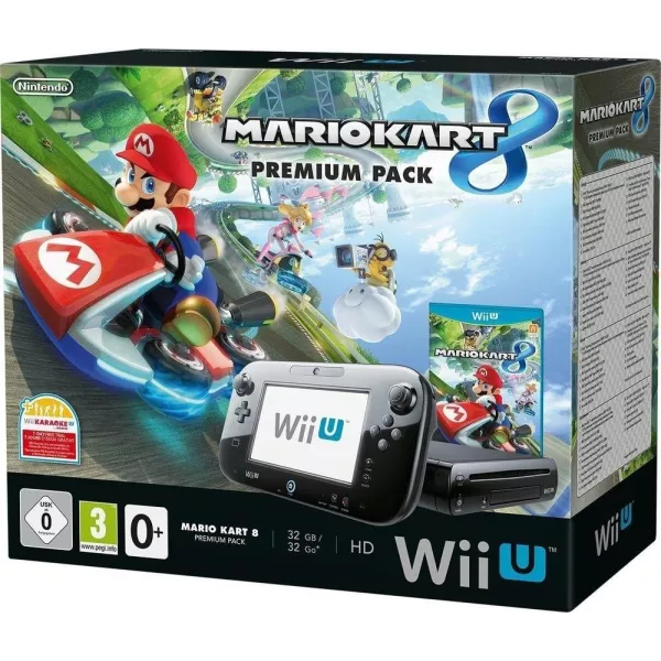 Console Nintendo Wii U 32 Go noire + Mario Kart 8 - premium pack