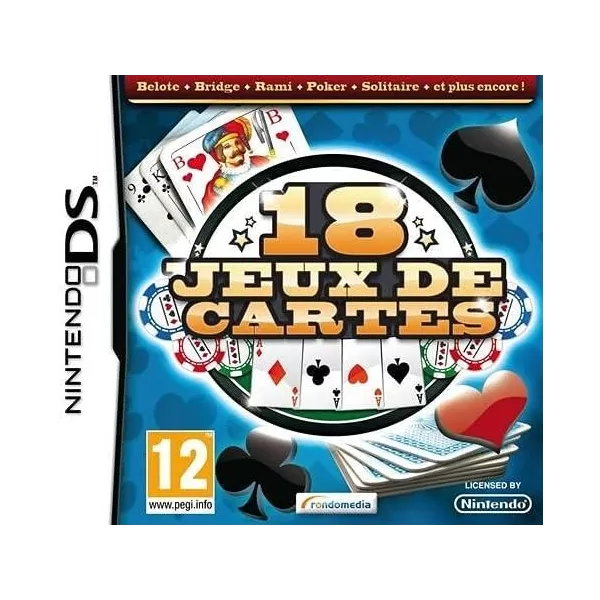 18 jeux de cartes Nintendo DS