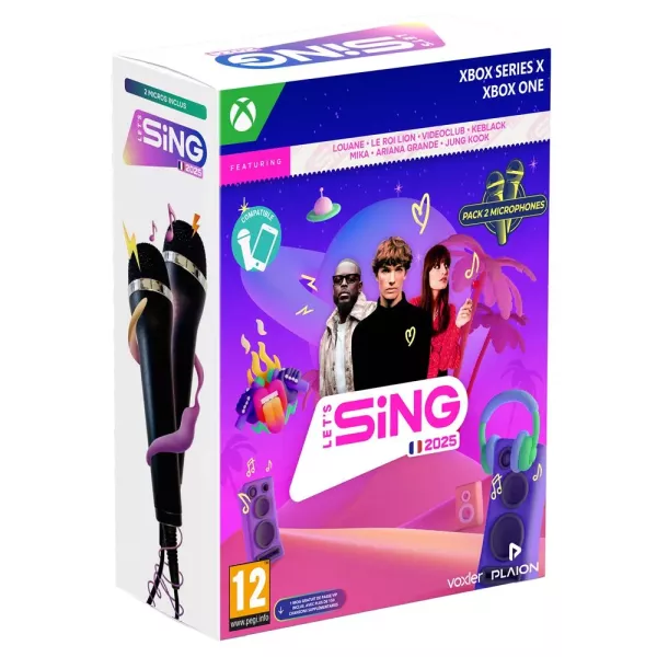 Let's Sing 2025 + 2 microphones Xbox One / Series X