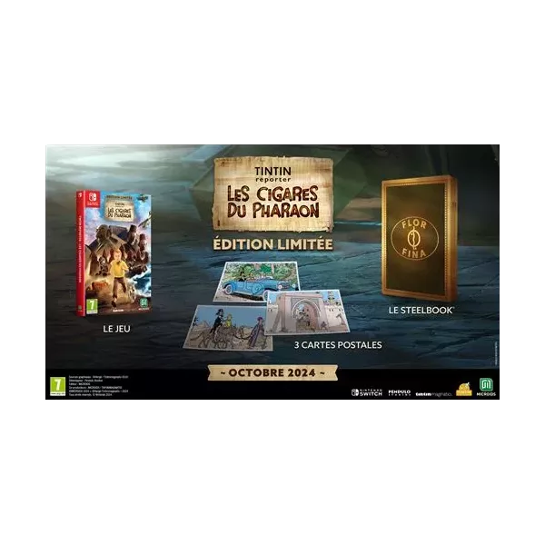 Tintin Reporter Les Cigares Du Pharaon Edition Limitée Nintendo Switch