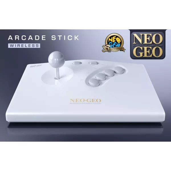Black NEOGEO AES Arcade Stick+ – Authentic RetroGaming Accessory