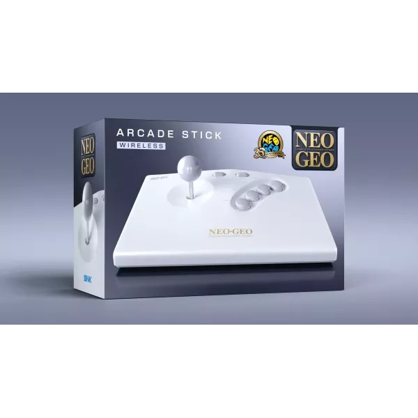 Black NEOGEO AES Arcade Stick+ – Authentic RetroGaming Accessory