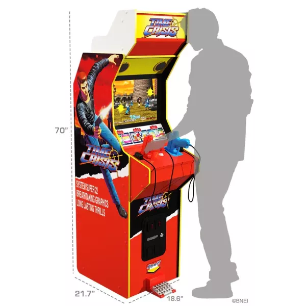 Arcade1Up Time Crisis Deluxe – Borne d'Arcade Officielle 4 Jeux + Livraison Offerte