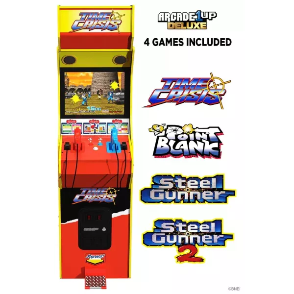 Arcade1Up Time Crisis Deluxe – Borne d'Arcade Officielle 4 Jeux + Livraison Offerte