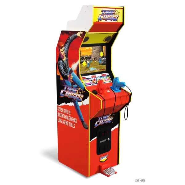 Arcade1Up Time Crisis Deluxe – Borne d'Arcade Officielle 4 Jeux + Livraison Offerte