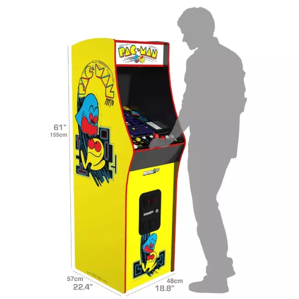 Arcade1Up PAC-MAN Deluxe - Borne d'Arcade Officielle 14 Jeux | Livraison Offerte