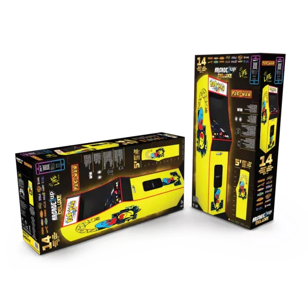 Arcade1Up PAC-MAN Deluxe - Borne d'Arcade Officielle 14 Jeux | Livraison Offerte