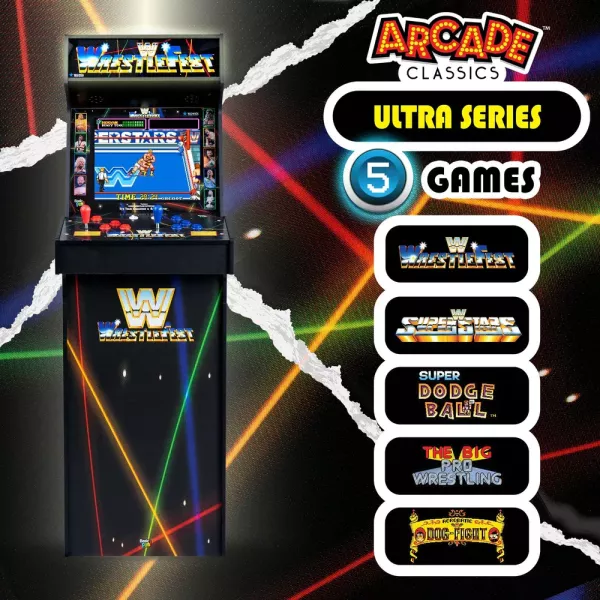 WWE WrestleFest Ultra – Borne d'Arcade Officielle 5 Jeux + Livraison Offerte