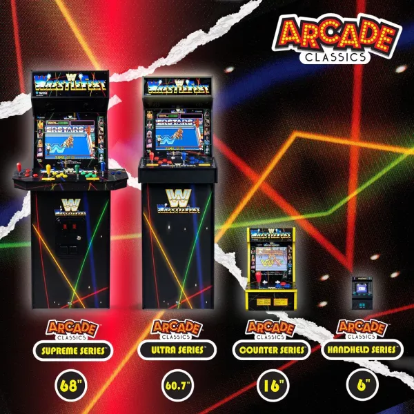 WWE WrestleFest Ultra – Borne d'Arcade Officielle 5 Jeux + Livraison Offerte