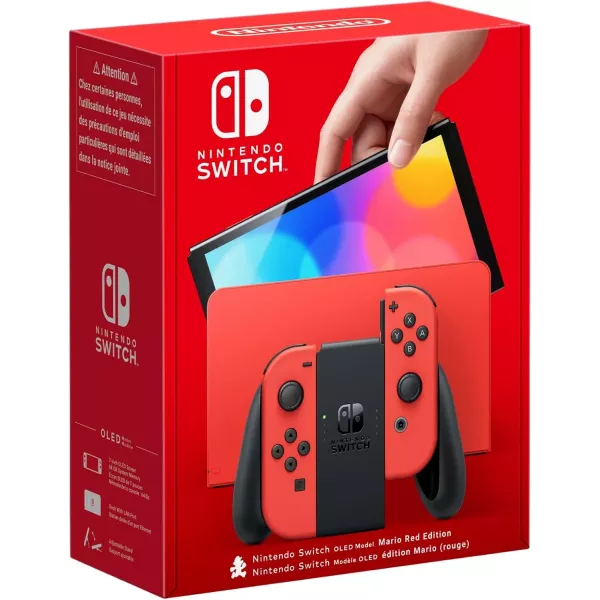 Nintendo Console Switch - Modèle OLED Edition Mario (rouge)