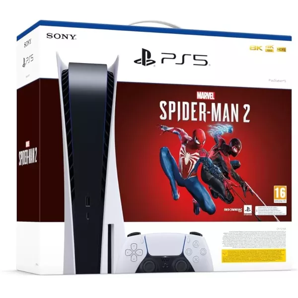 Pack Console Sony PS5 Slim avec lecteur disque + Spider-Man 2