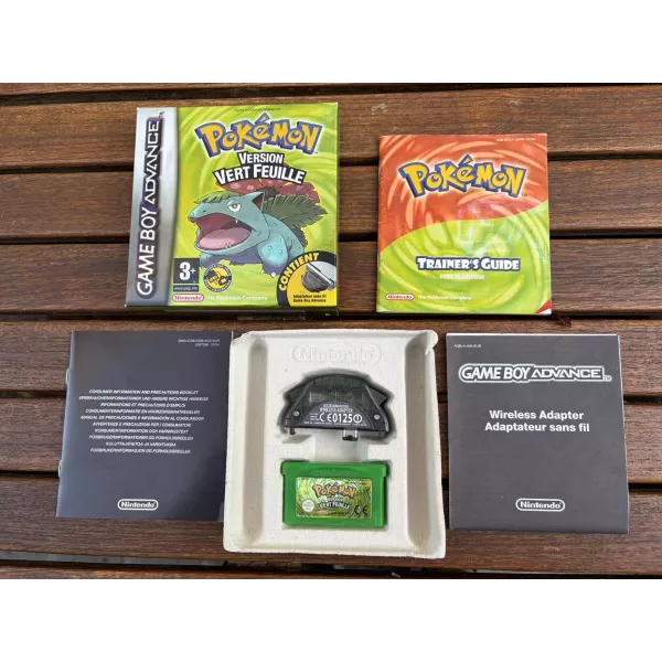 Pokémon Version Vert Feuille Game Boy Advance FRA Complet | NetGamesRetro