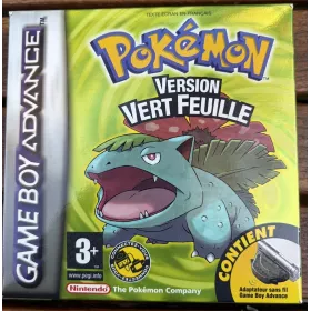 Pokemon Version Vert Feuille Nintendo GameBoy Advance GBA