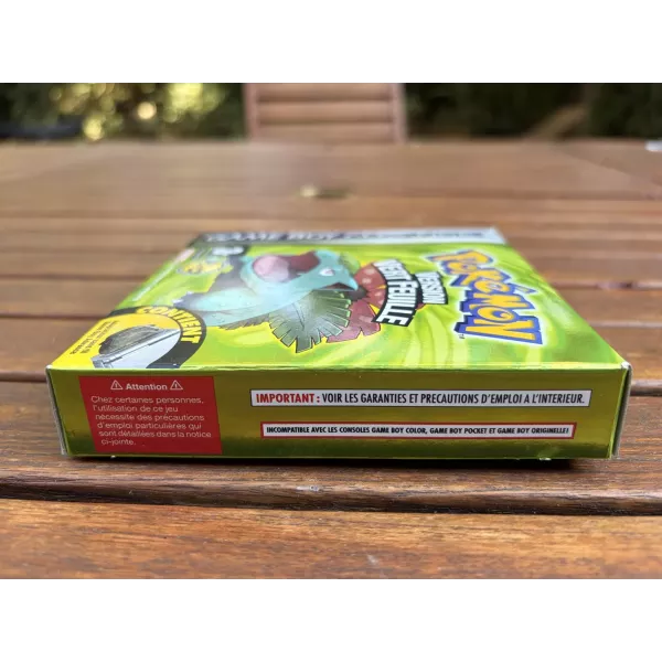 Pokémon Version Vert Feuille Game Boy Advance FRA Complet | NetGamesRetro