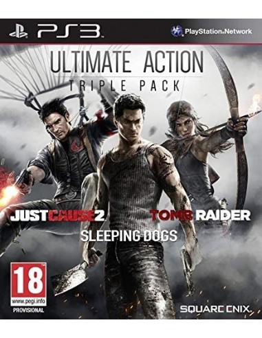 Action Pack : Tomb Raider + Just cause 2 + Sleeping Dogs PS3