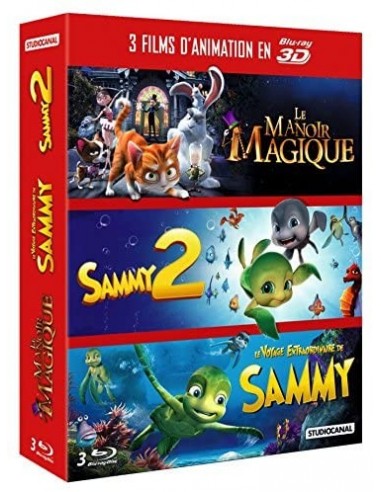 3 Films d'animation 2D : Le manoir Magique 2 + Le Voyage Extraordinaire de Sammy [Blu-Ray 3D]
