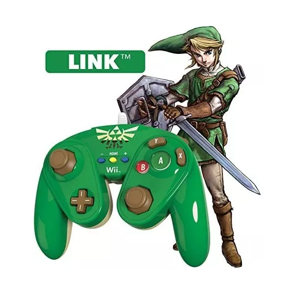 Manette fight pad pdp pour wii u - modèle link