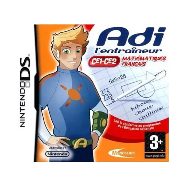 Adi l'entraineur CE1-CE2 Mathématique et Fançais Nintendo DS