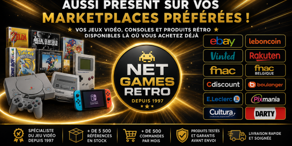NetGamesRetro sur eBay, Vinted, Leboncoin et les marketplaces
