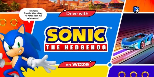 Conduisez avec Sonic Racing sur Waze : la route devient un circuit SEGA !