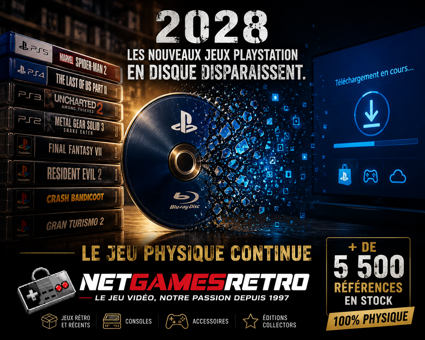 2028 : Sony met fin aux jeux PlayStation en disque… et maintenant ?