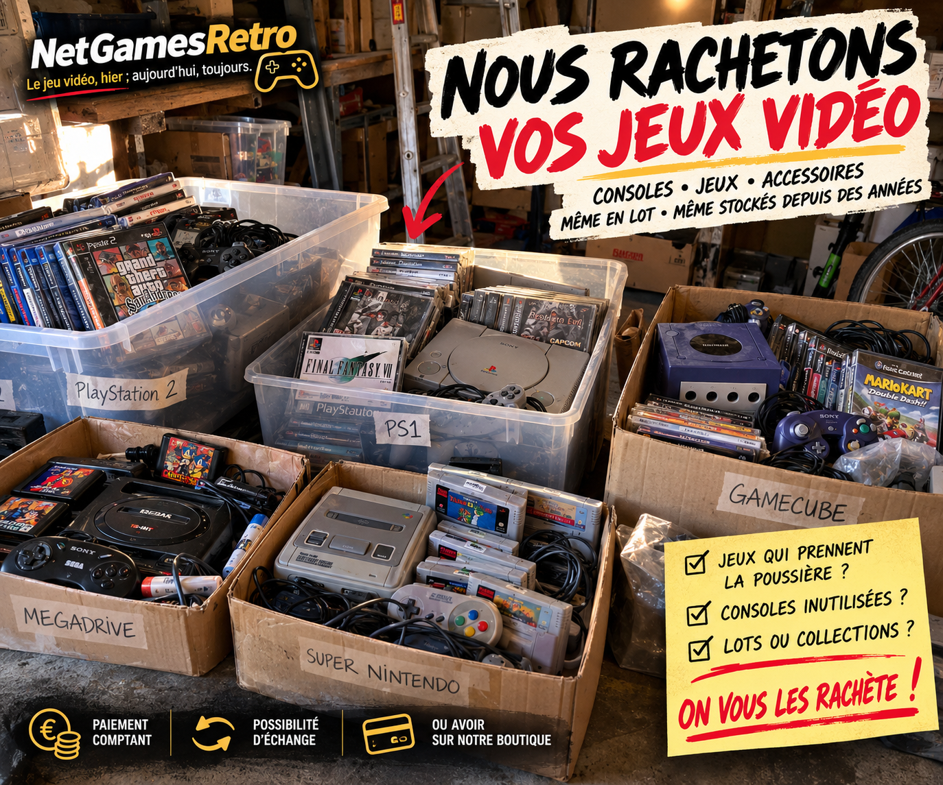 Vos anciens jeux vidéo prennent la poussière ? Il est peut-être temps de les revendre !